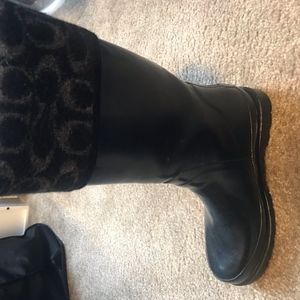 Coach winter/rain boot in black